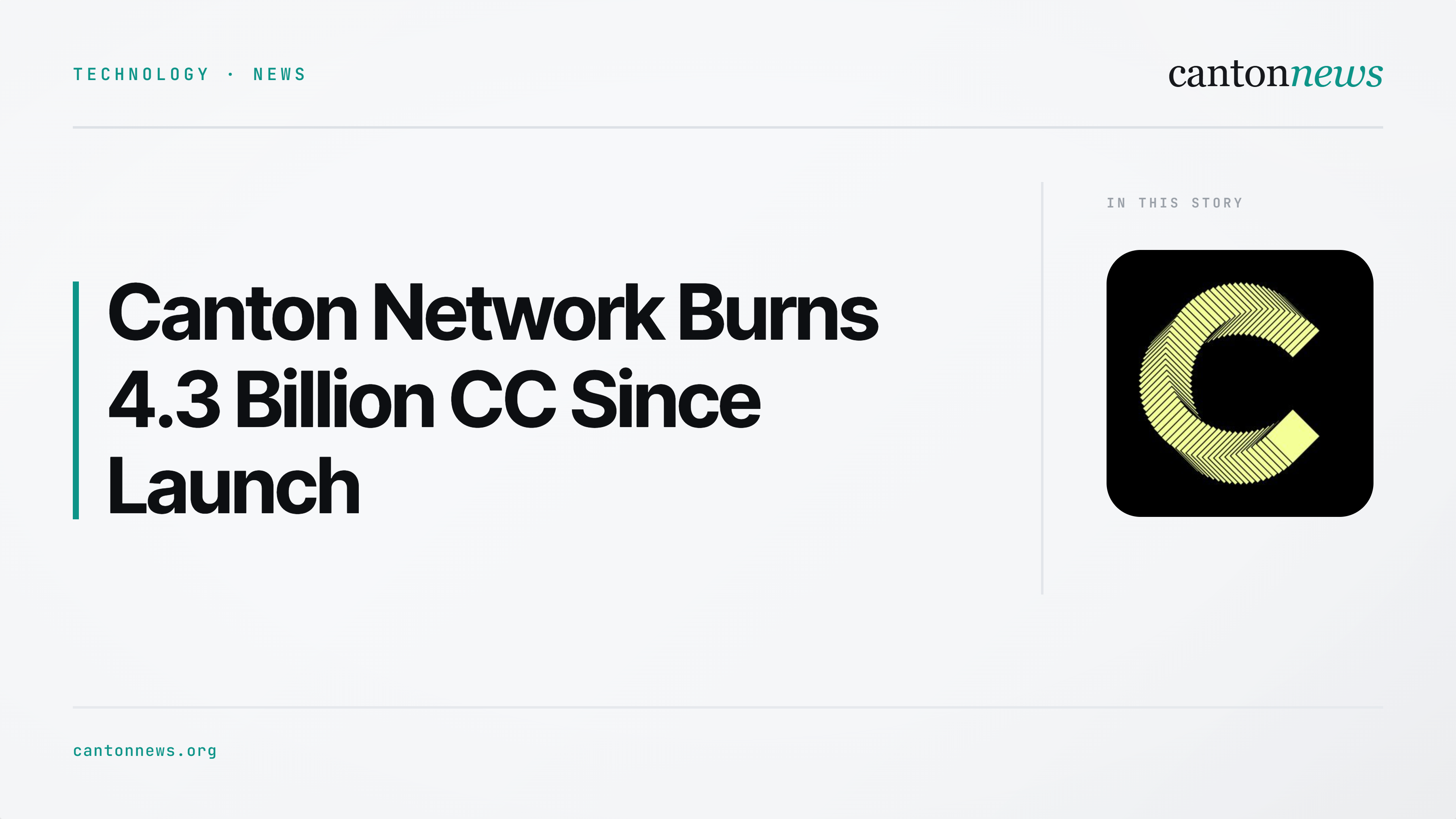Canton Network Has Burned 4.3 Billion Canton Coin Since Launch