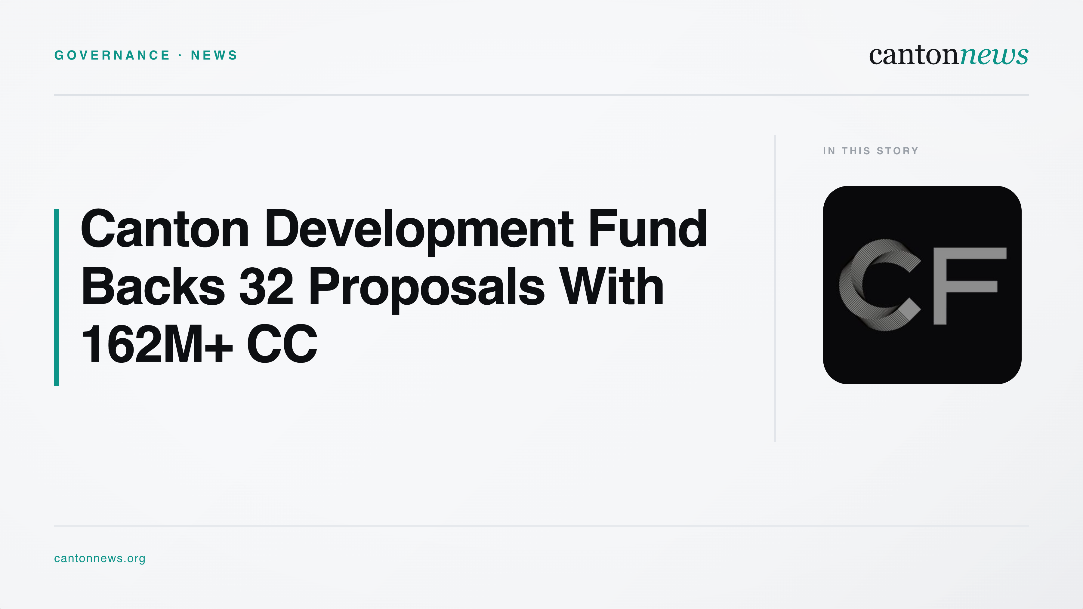 Canton Development Fund Allocates More Than 162 Million CC Across 32 Proposals
