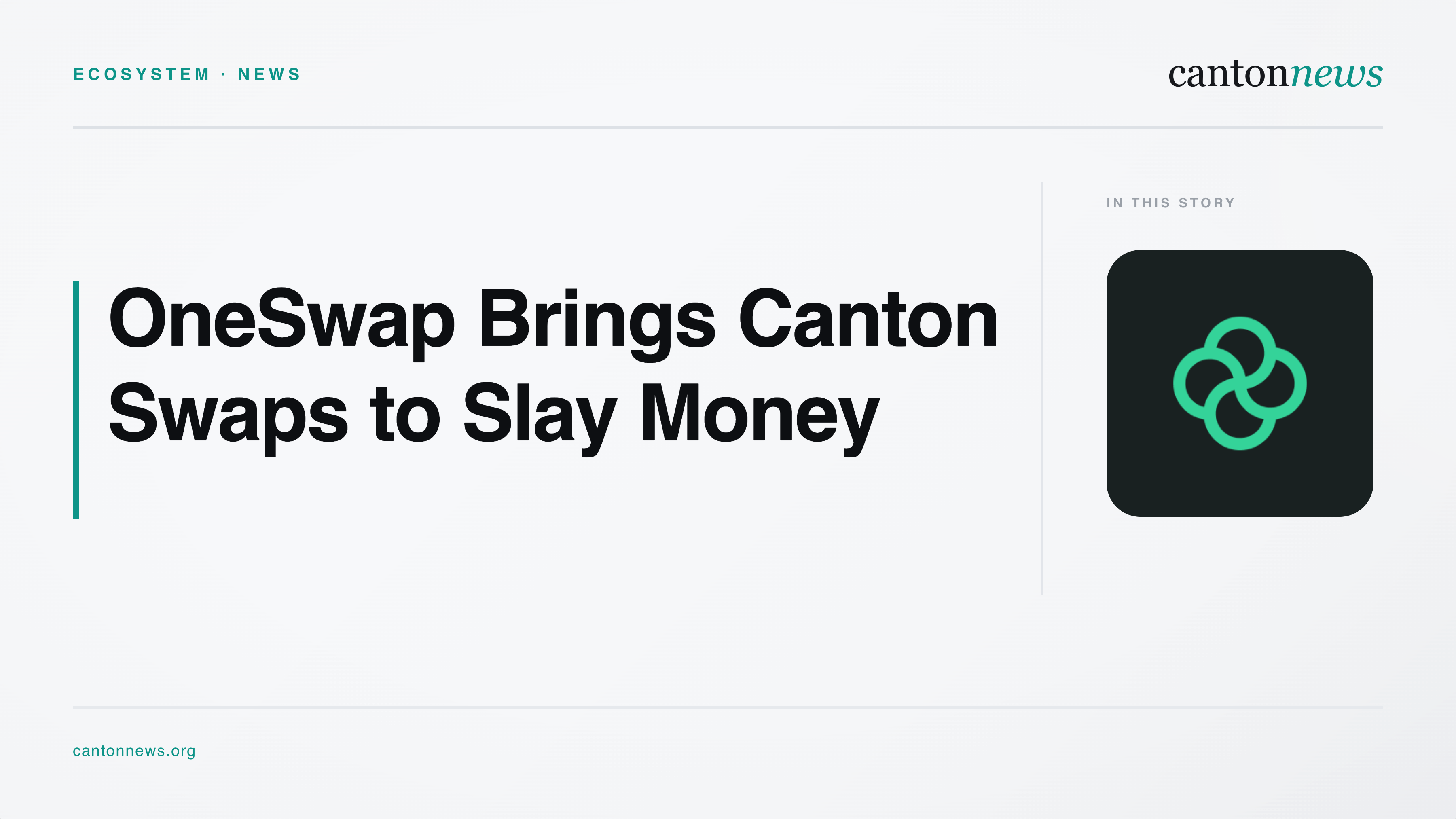 OneSwap goes live inside Slay Money
