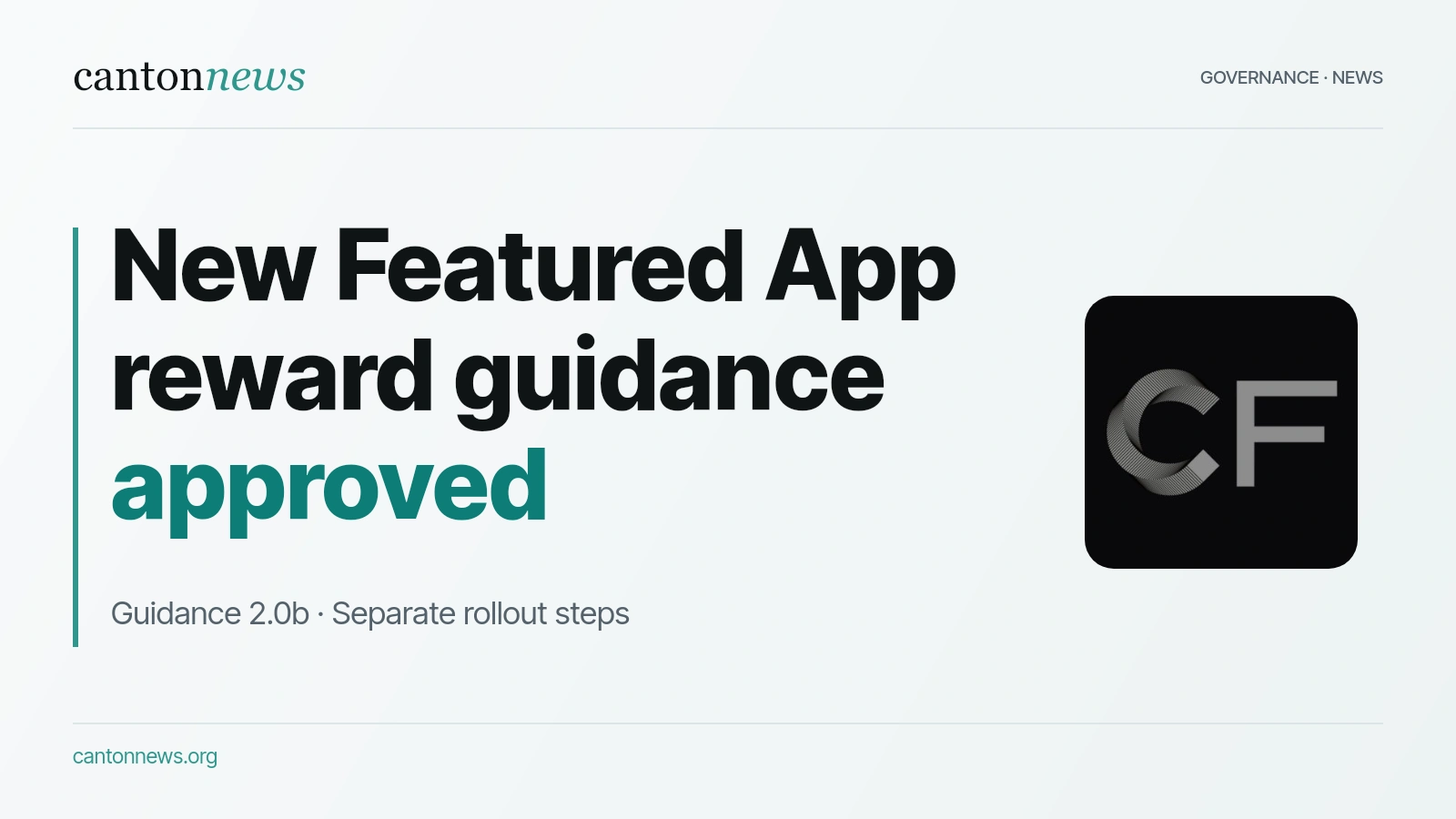 Canton approves Featured App Guidance 2.0b, with traffic rewards still ahead
