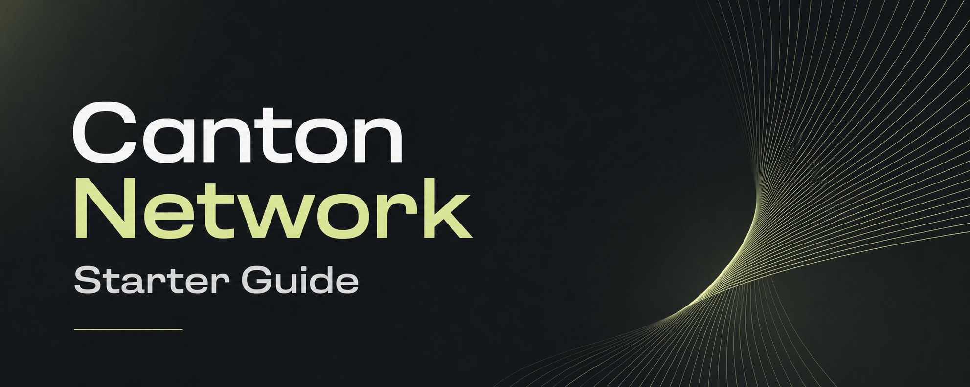 Canton Network Starter Guide